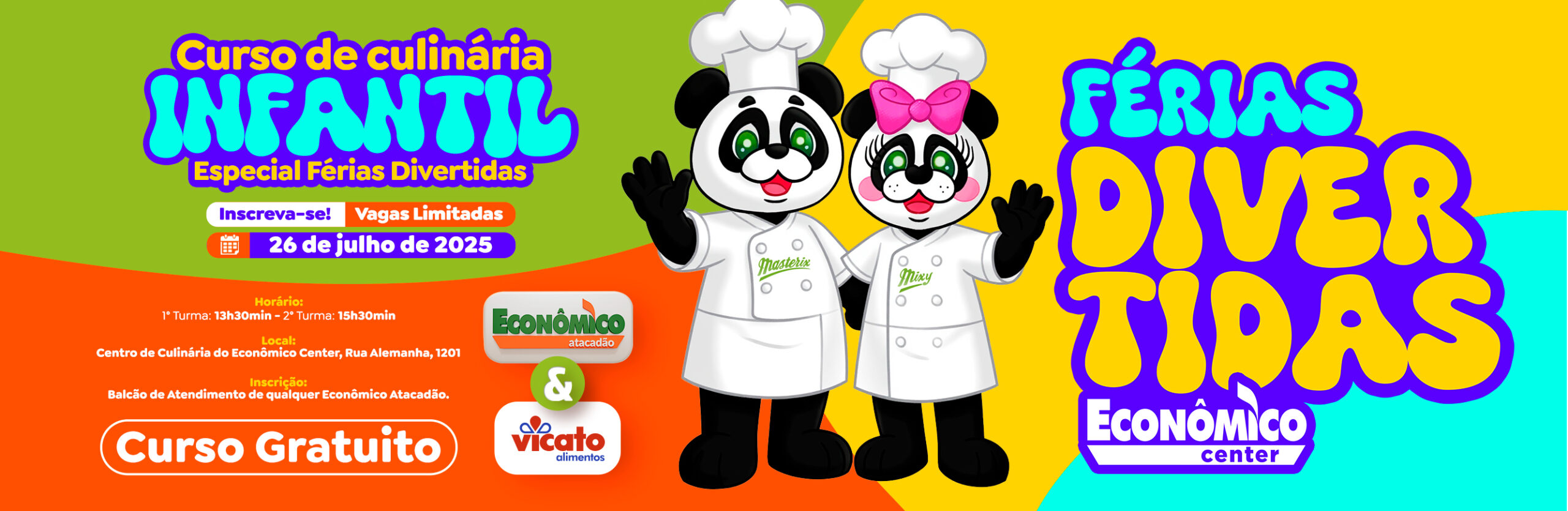 Curso Culinária Férias Econômico RS