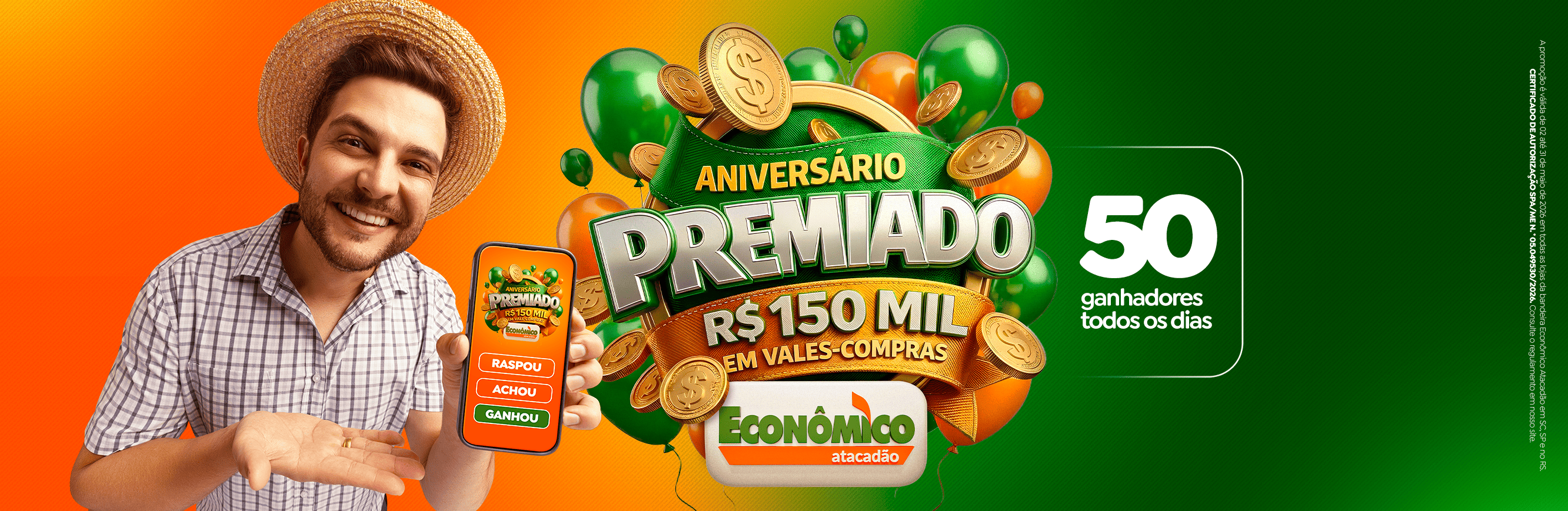 Aniversário Econômico Atacadão RS – SC – SP